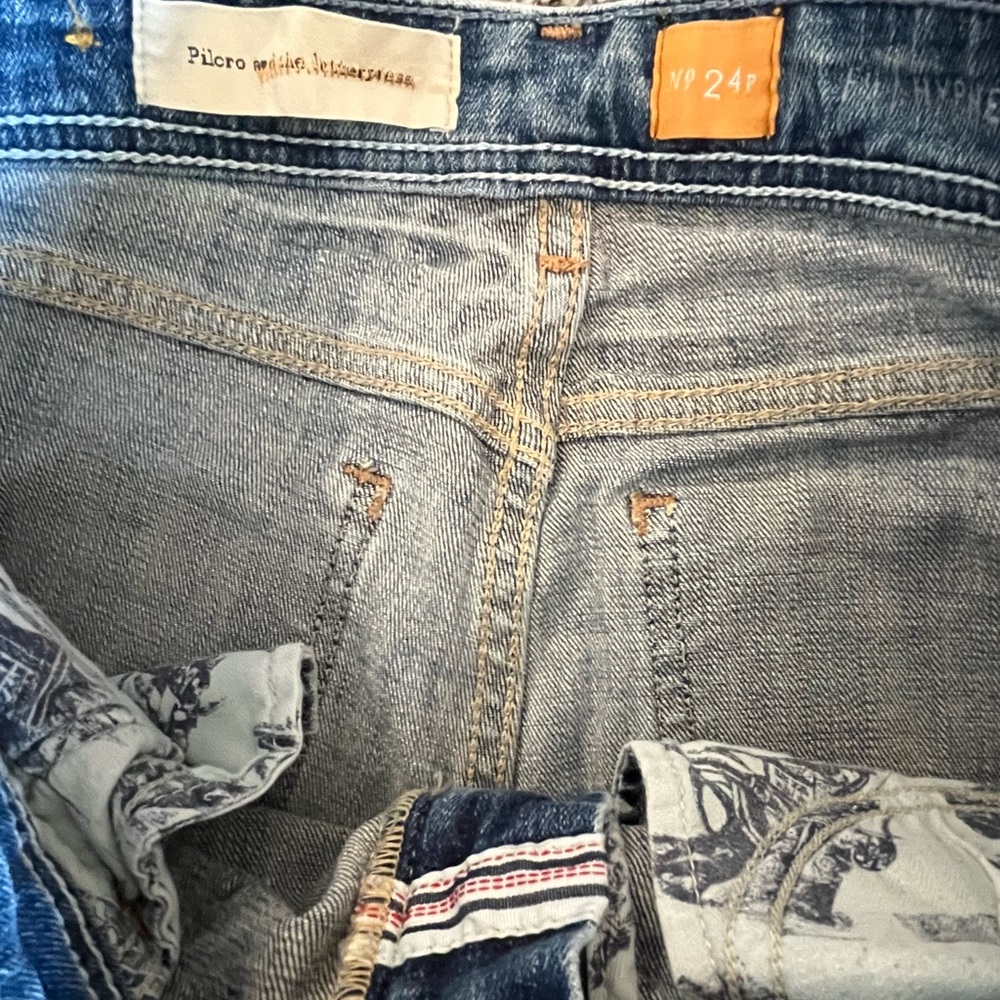 Anthro Pilcro and the Letterpress Women’s Slim Straight Jeans 24 Petite - Picture 5 of 11